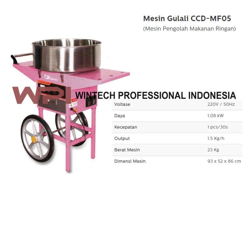 Jual FOMAC CCDMF05 Cotton Candy Machine Mesin Pembuat Gula Kapas di
