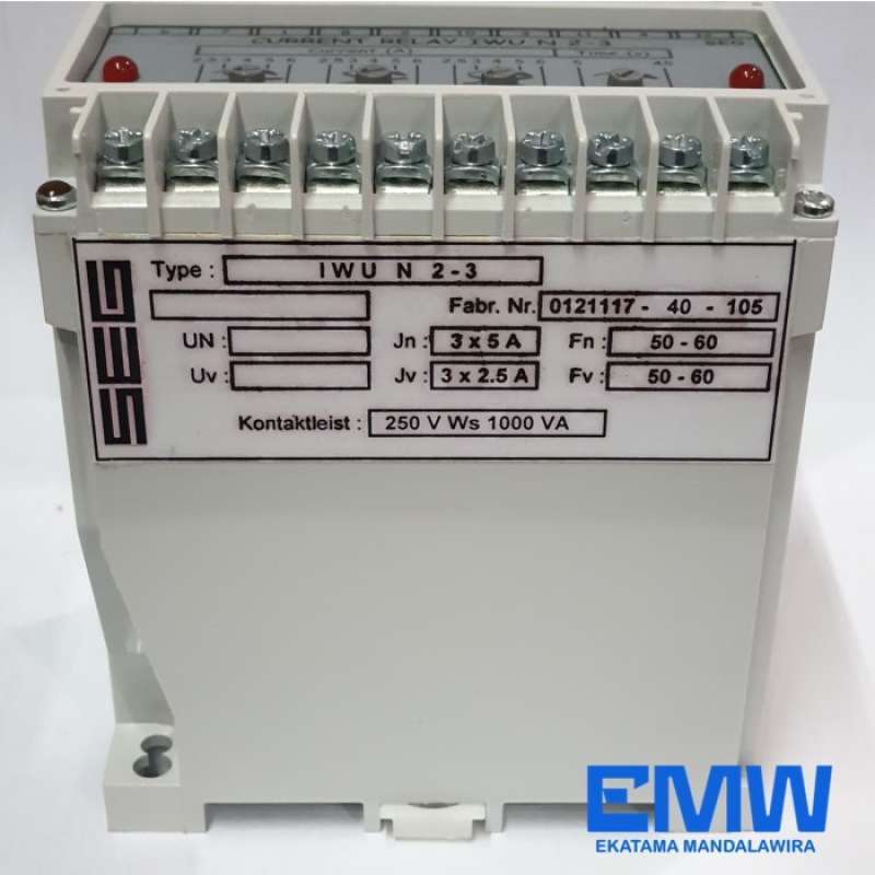 Jual Relay Iwu N Seg Overcurrent Independent Jerman Di Seller Berkah ...