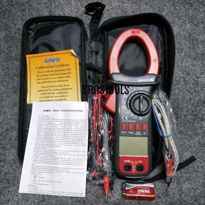 Promo Sanfix bm803A digital clamp meter ac dc 1000A tang ampere BM803A