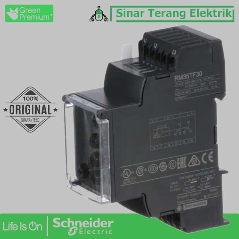 Jual Schneider Relay Under Over Phase Failure Sequence 2c/o 5a Rm35tf30