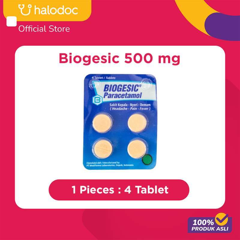Jual Biogesic 500 Mg 4 Tablet di Seller Halodoc Official Store APOTIK