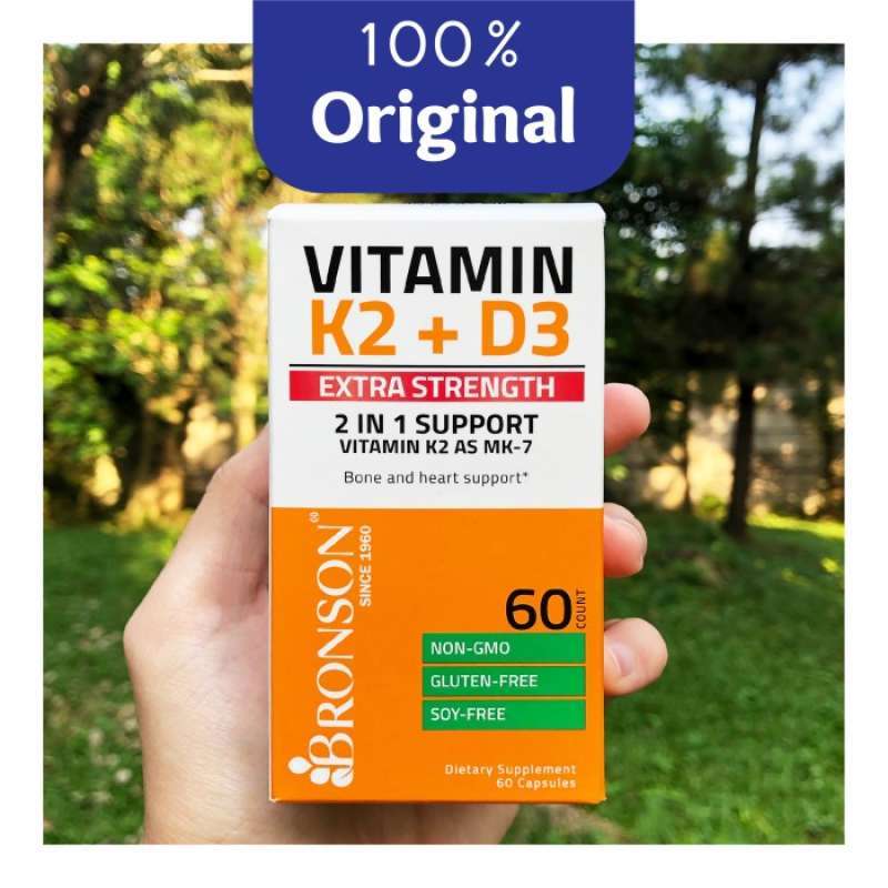 Jual Bronson Vitamin K2 + D3 10000 Iu Extra Strength 60 Kapsul Original Di Seller Nur Nur