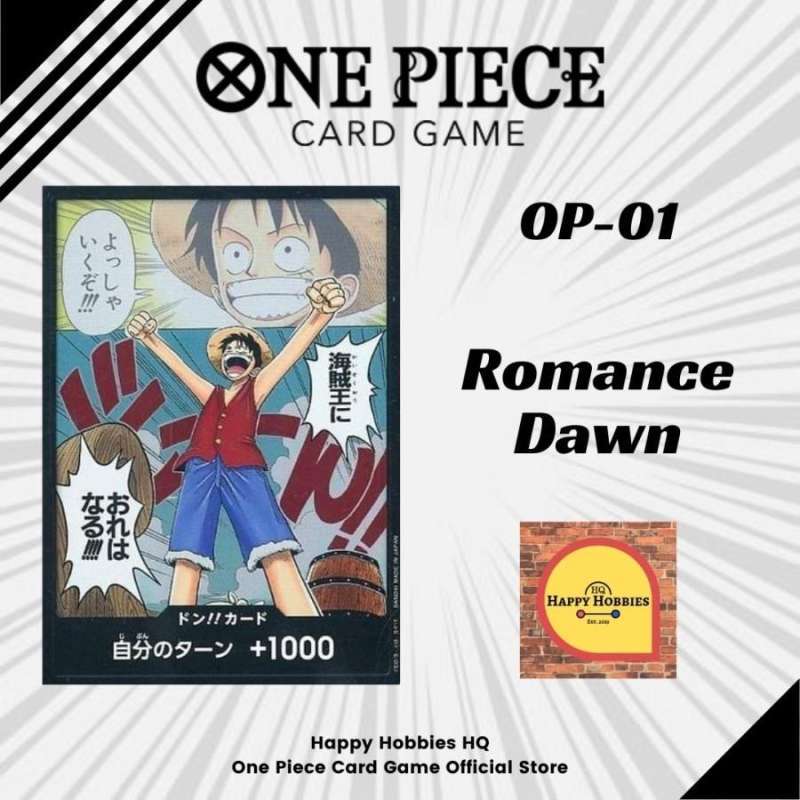 Jual One Piece Card Game Don!! Card Monkey D. Luffy OP01 Romance Dawn