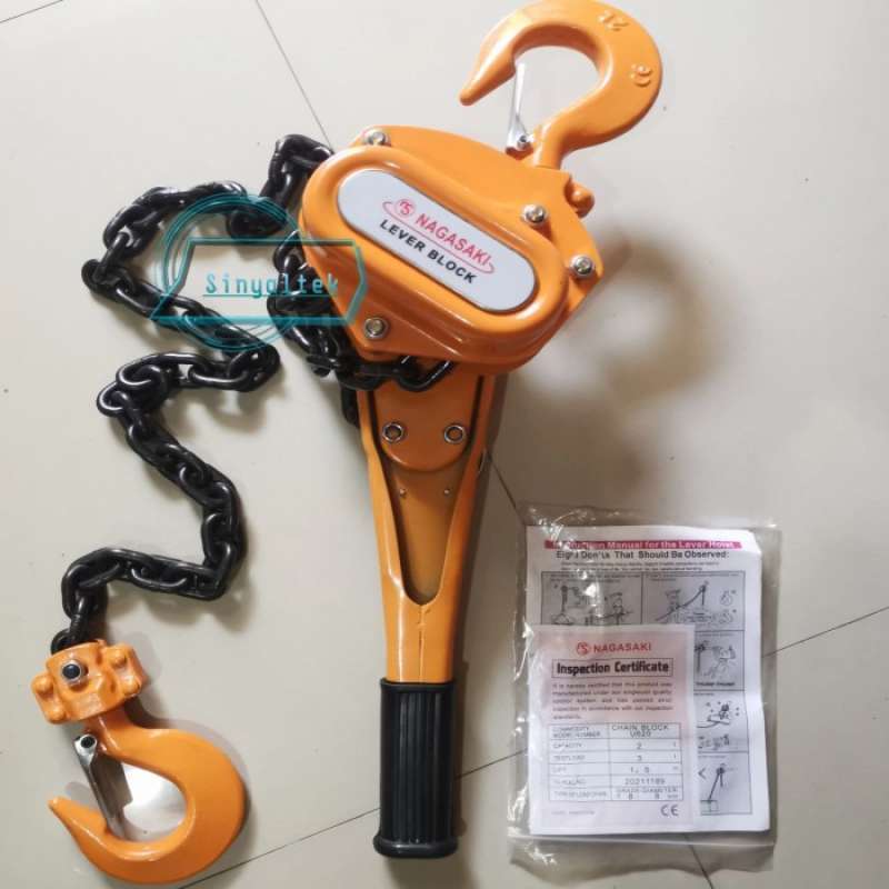 Promo Lever Block 2 Ton x 1,5 Lever Hoist 2 Ton NAGASAKI Diskon 23 di