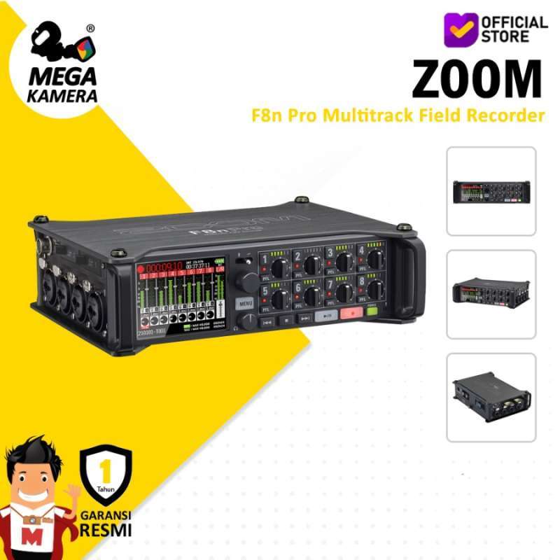 Jual Zoom F8n Pro Multitrack Field Recorder With Mixer Audio 8input F8