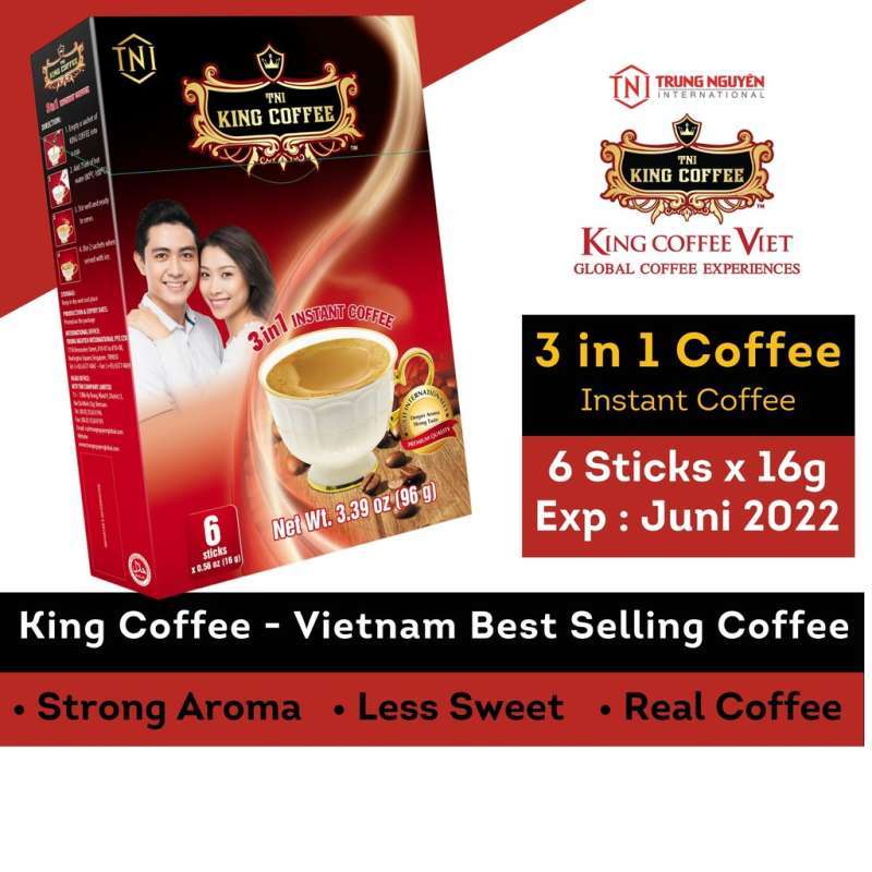 Jual King Coffee Vietnam 3 in 1 dari Trung Nguyen Produsen Kopi G7 6