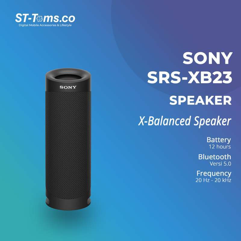Jual Sony Srsxb23 / Srs Xb23 Extra Bass Portable Bluetooth Speaker