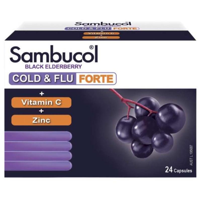 Jual [OMNIA BUNDLE OFFER] Sambucol Cold and Flu Forte [24 Capsules X 2