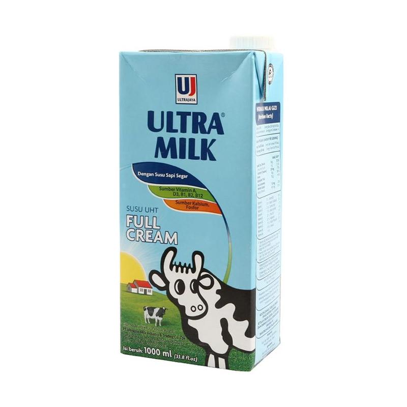 Jual Ultra Jaya Full Cream Susu UHT [1 L] / 12 PCS Online