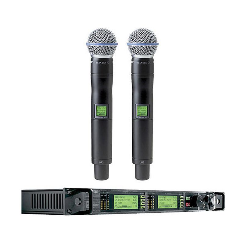 Jual Shure Ur 4 D Beta 58 Microphone Wireless Online 