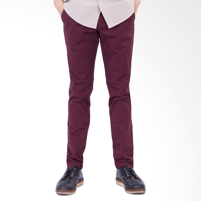 jual wesc slim chino celana panjang pria raisin jual wesc slim chino celana panjang pria raisin