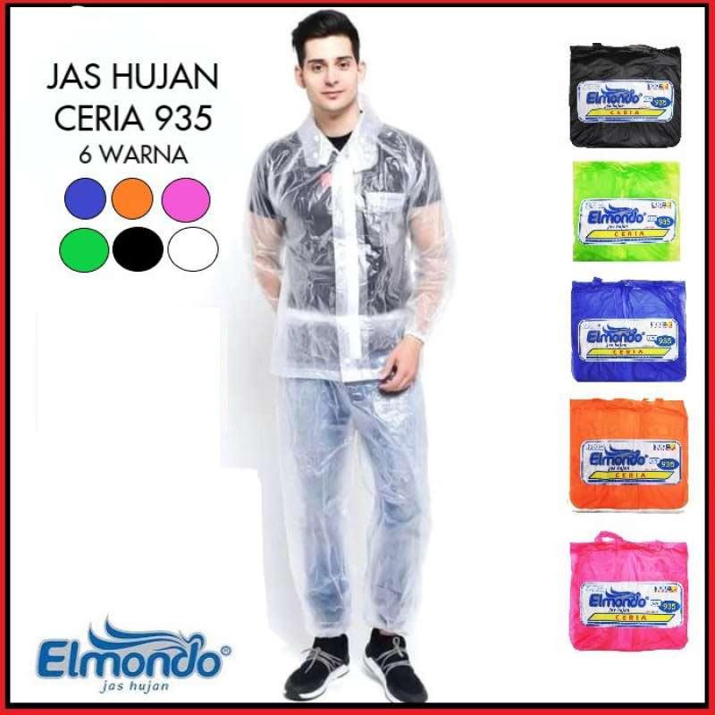 Promo Elmondo Jas Hujan Stelan Ceria 935 pilih warna  Orange ( Jeruk