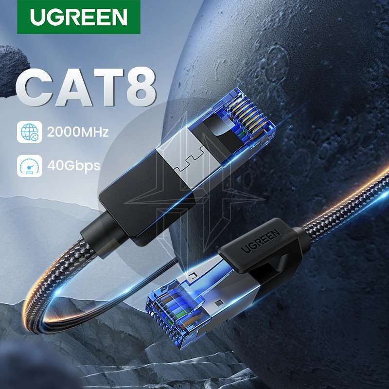 Jual Ugreen 80431 Kabel Lan Ethernet Network Internet Cable Rj45 Cat8 ...