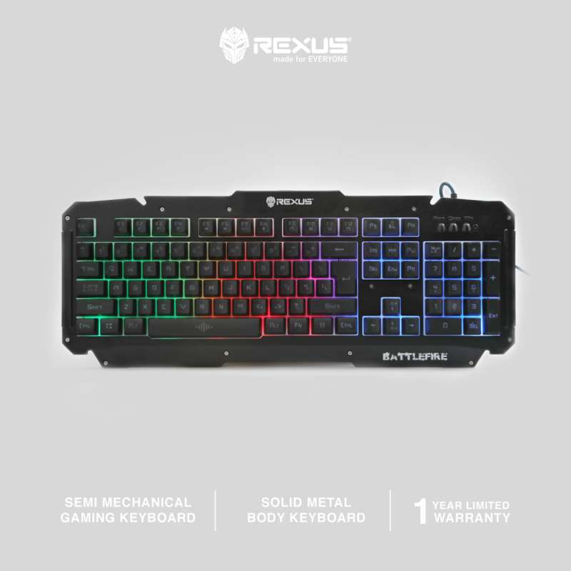 Jual Rexus Keyboard Gaming Battlefire K9d Terbaru Juli 2021 | Blibli