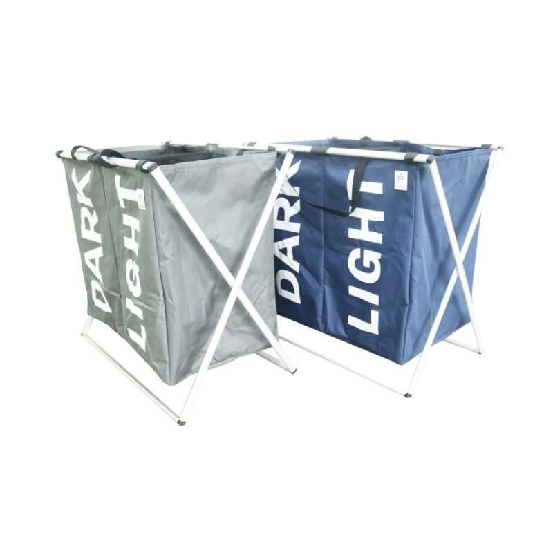 Jual JYSK KERANJANG LAUNDRY NYTTIGE LAUNDRY BASKET DARK LIGHT Blue di