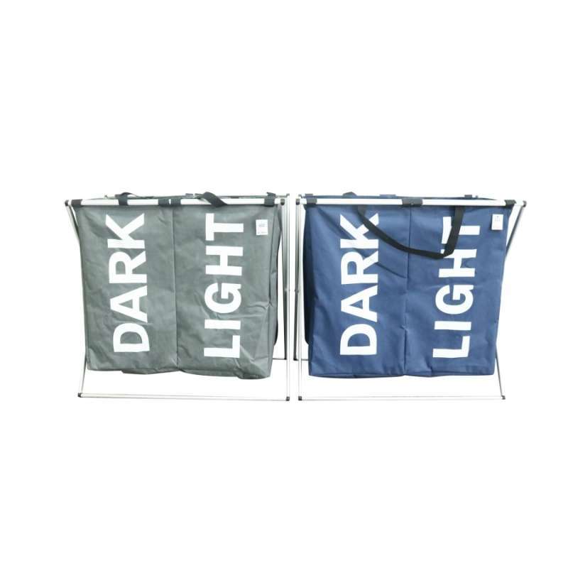 Jual JYSK KERANJANG LAUNDRY NYTTIGE LAUNDRY BASKET DARK LIGHT Grey di