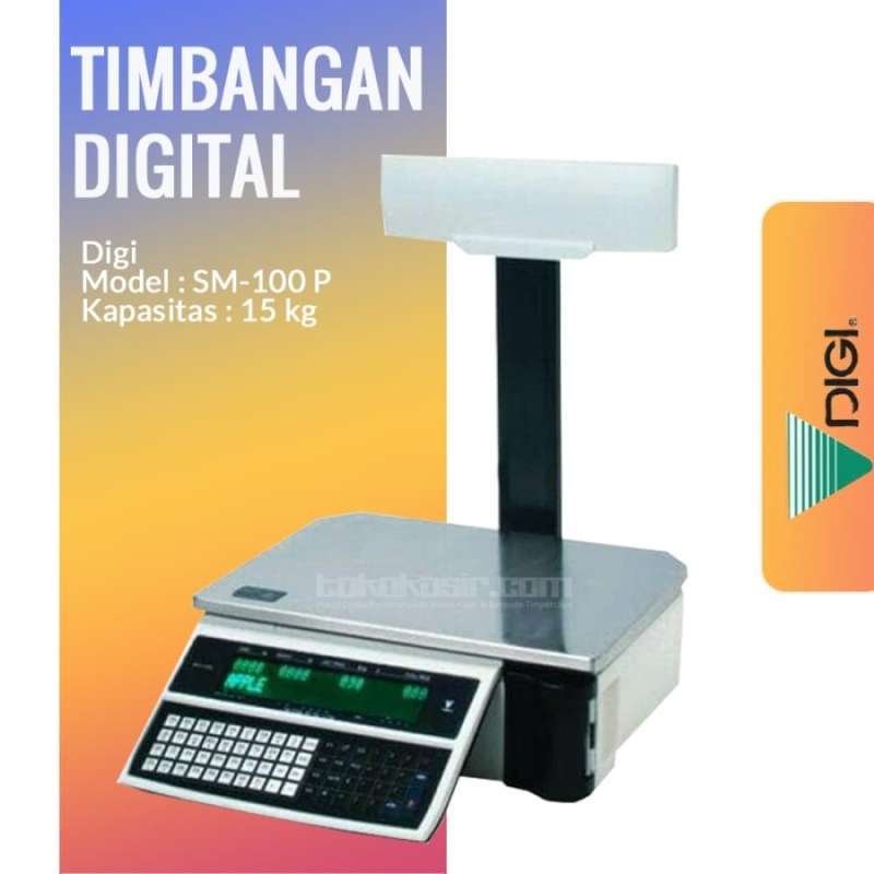 Jual TIMBANGAN YANG BISA CETAK LABEL BARCODE - DIGI SM 100P - DIGI SM ...