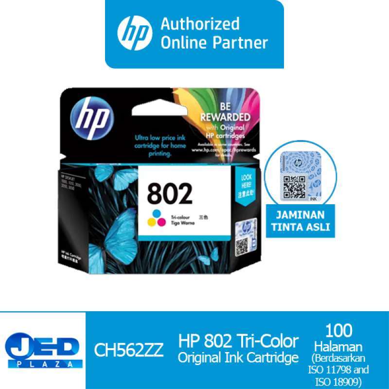 Promo Tinta Cartridge Hp 802 Color Diskon 11 Di Seller Jed Plaza