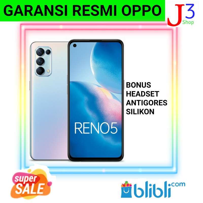 âˆš Oppo Reno 5 Nfc 8/128 New Garansi Resmi Oppo    Terbaru