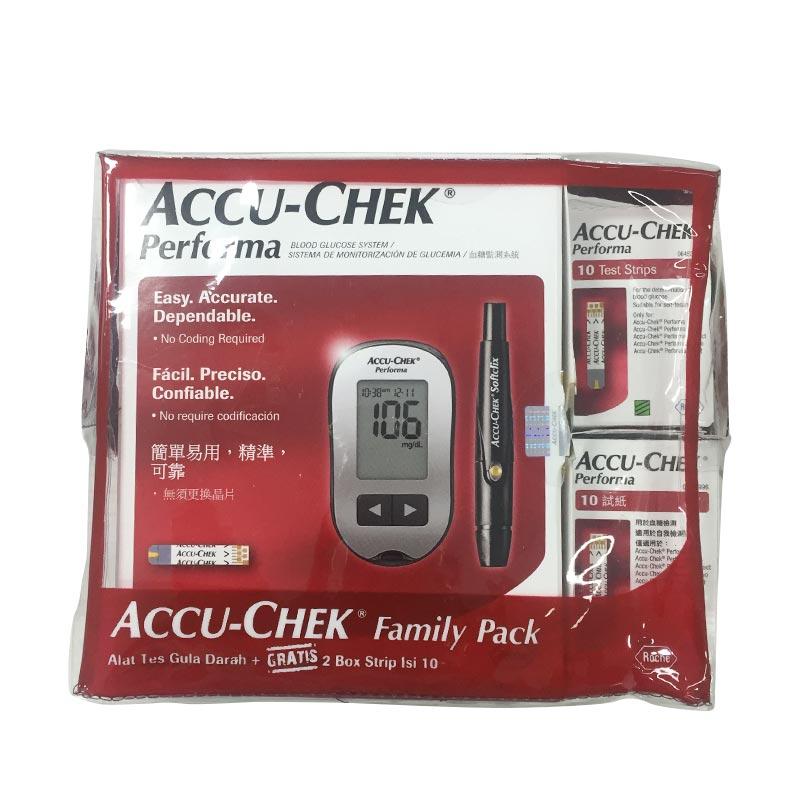 Jual KETO - Accu Check Performa New Family Pack Peralatan