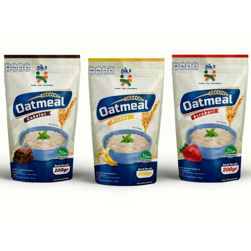 Promo Oatmeal AIKO Coklat Makanan Untuk Bayi Hingga Dewasa Baik untuk