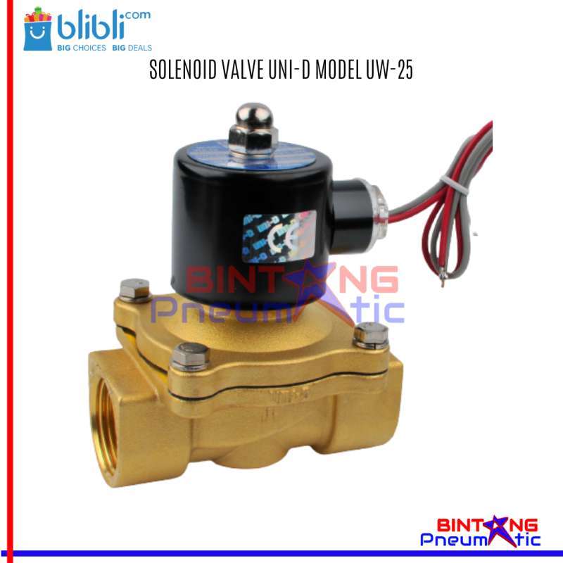 Jual SOLENOID VALVE UNID UW25 1 220VAC KRAN ELEKTRIK OTOMATIS di