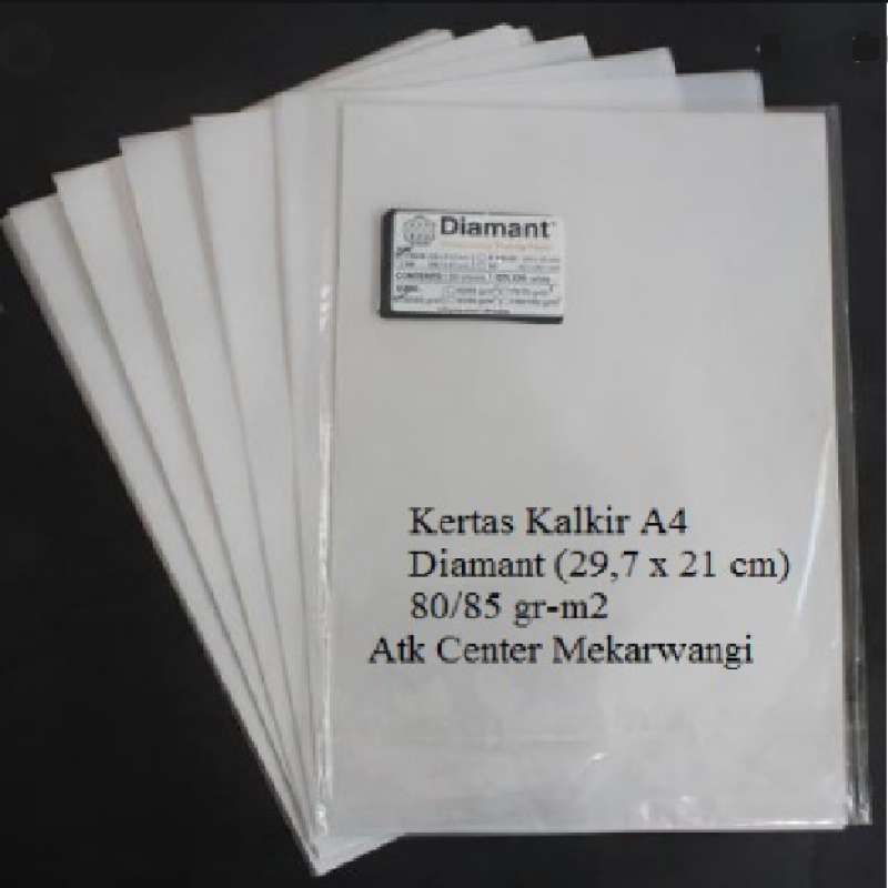 Jual Kertas Kalkir A4 (29,7 X 21 Cm ) 80/85 Grm2 / Tracing Paper Uk A4