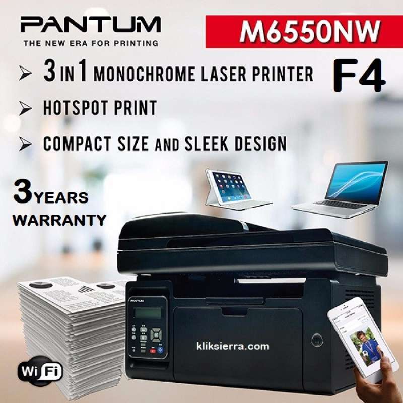 Jual PANTUM M6550NW Printer AIO Mono Laser Multifunction +WiFi +ADF