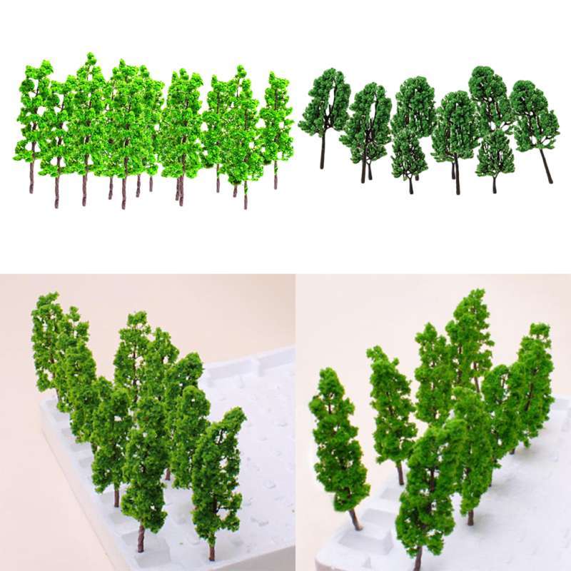 Jual 26pcs Plastic Model Tree For Railways Street Architecture Layout Dioramas Di Seller Homyl
