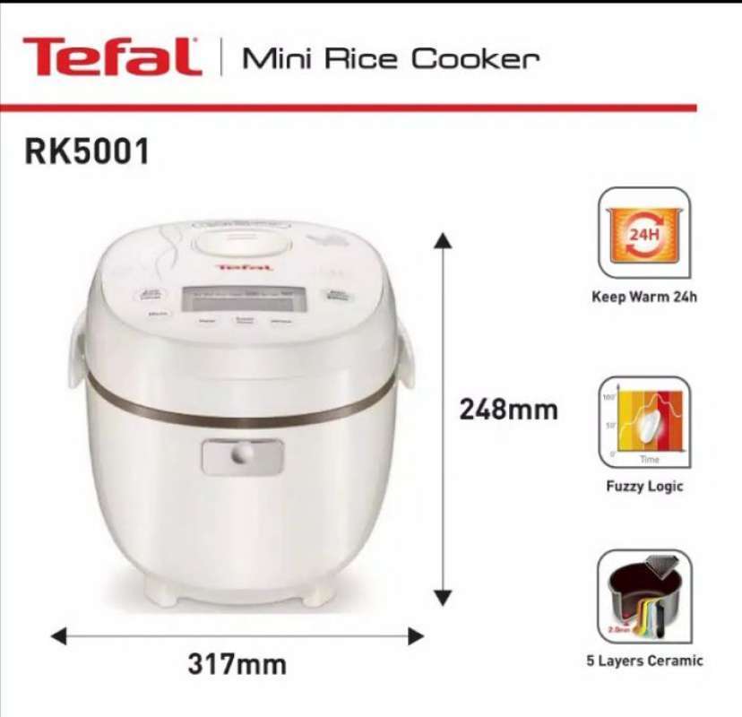 Promo Tefal Mini Rice Cooker RK5001 Putih Diskon 18 di Seller