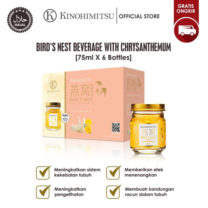 Promo Kinohimitsu Bird's Nest Beverage with Chrysanthemum (Minuman