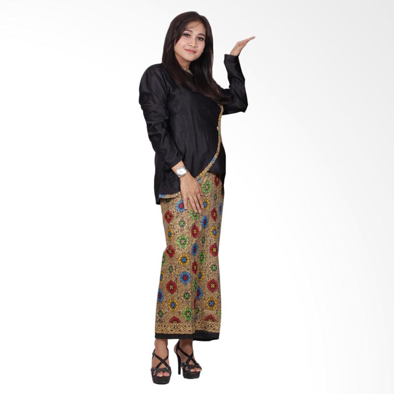 Jual Batik Putri Ayu Solo D90 Semi Sutra Setelan Dress