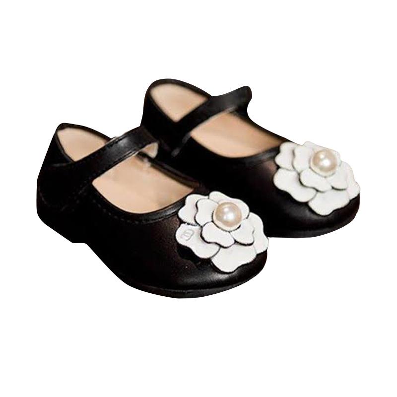 jual sport bunga putih sepatu flat anak perempuan hitam jual sport bunga putih sepatu flat anak perempuan hitam