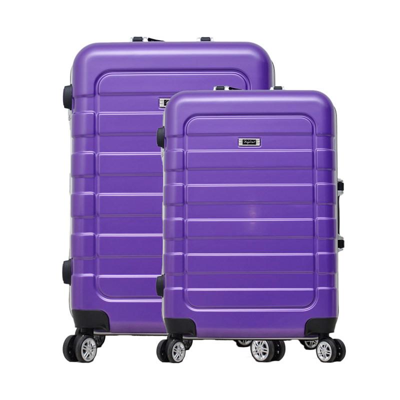 jual dupont 8775 koper hardcase ungu no zipper set size jual dupont 8775 koper hardcase ungu no zipper set size