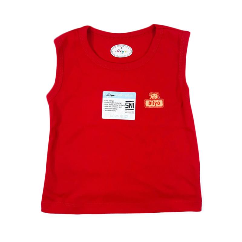 Miyo Oblong Pendek Merah S M L - Jual Miyo Oblong Singlet Atasan Bayi Merah miyo oblong pendek merah s m l jual miyo oblong singlet atasan bayi merah