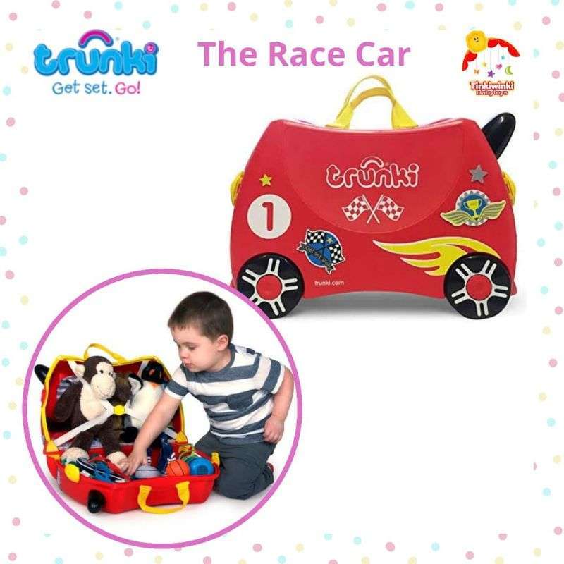 Promo TRUNKI Kids RideOn Luggage Koper Anak The Race Car Diskon 1 di Seller TW Babytoys