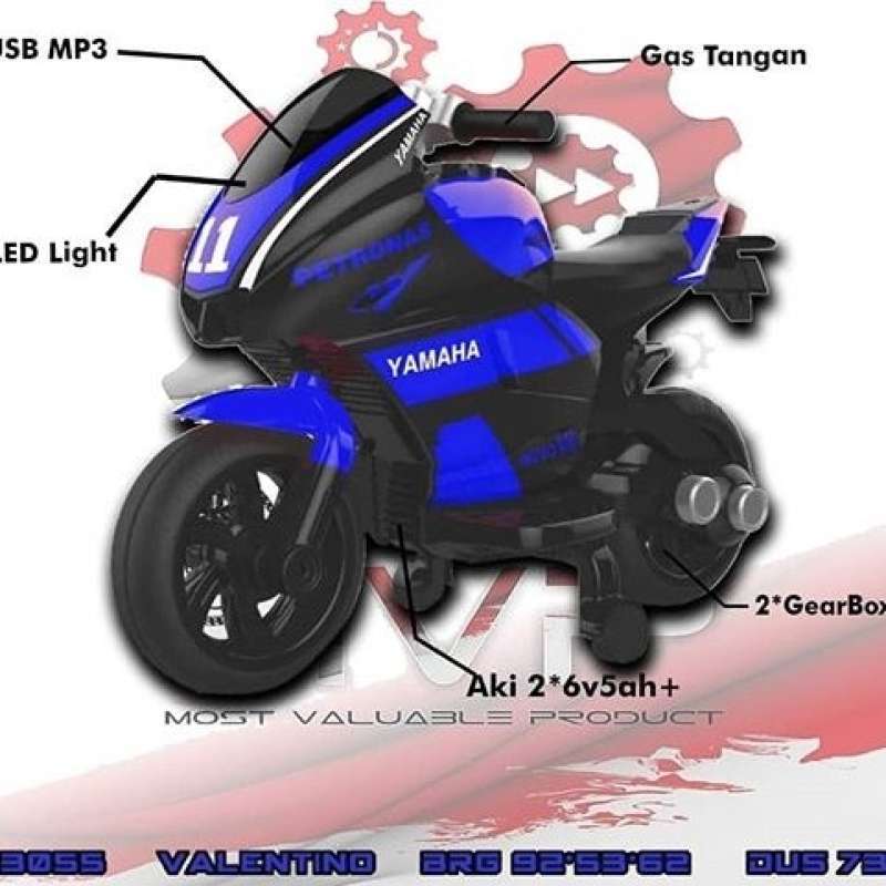 Jual Mainan anak Motor aki yamaha mainan motor anak di Seller NAOMI LOE