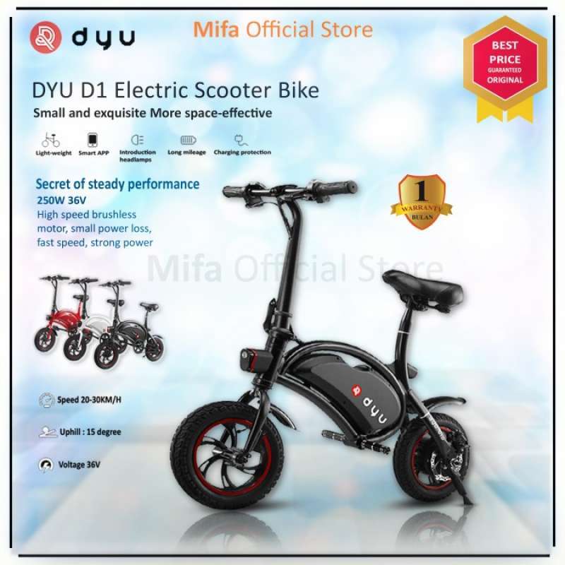 Jual Sepeda Skuter Listrik DYU D1 Electric Scooter Bike alt Xiaomi Himo