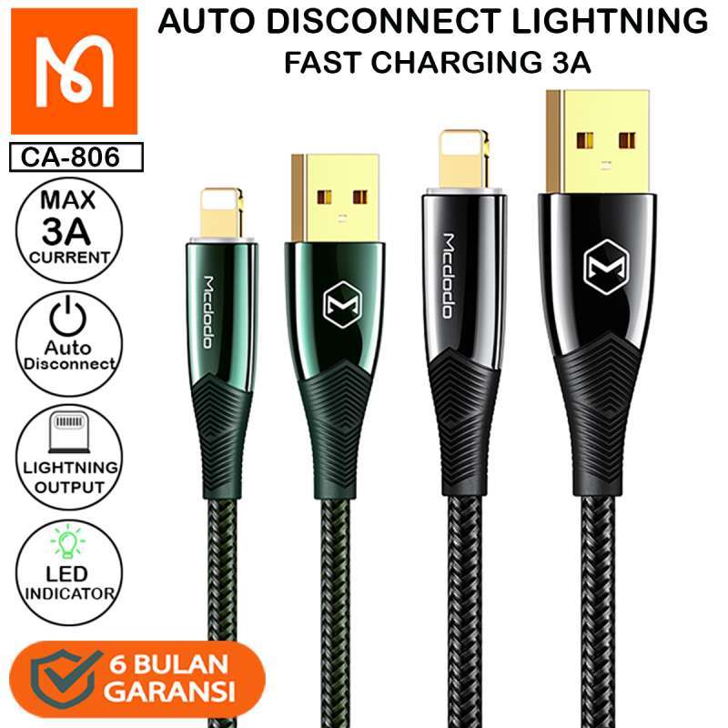 Jual MCDODO CA806 Cable Iphone Lightning Auto Disconnect Fast Charging