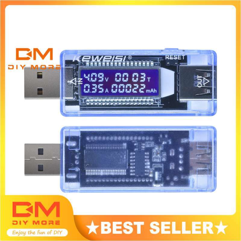 YOJOCK USB Tester Type C Spanningstester Power Meter 2 in 1, Digitale Multimeter 4,5-24V 0-3,0A Ampèremeter Capaciteit, Temperatuur, Werktijd Voltmeter Power Bank Charger Detector (A3