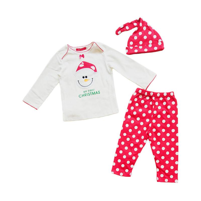 Jual Samgami 3in1 Natal My First Christmas Set Baju Tidur 