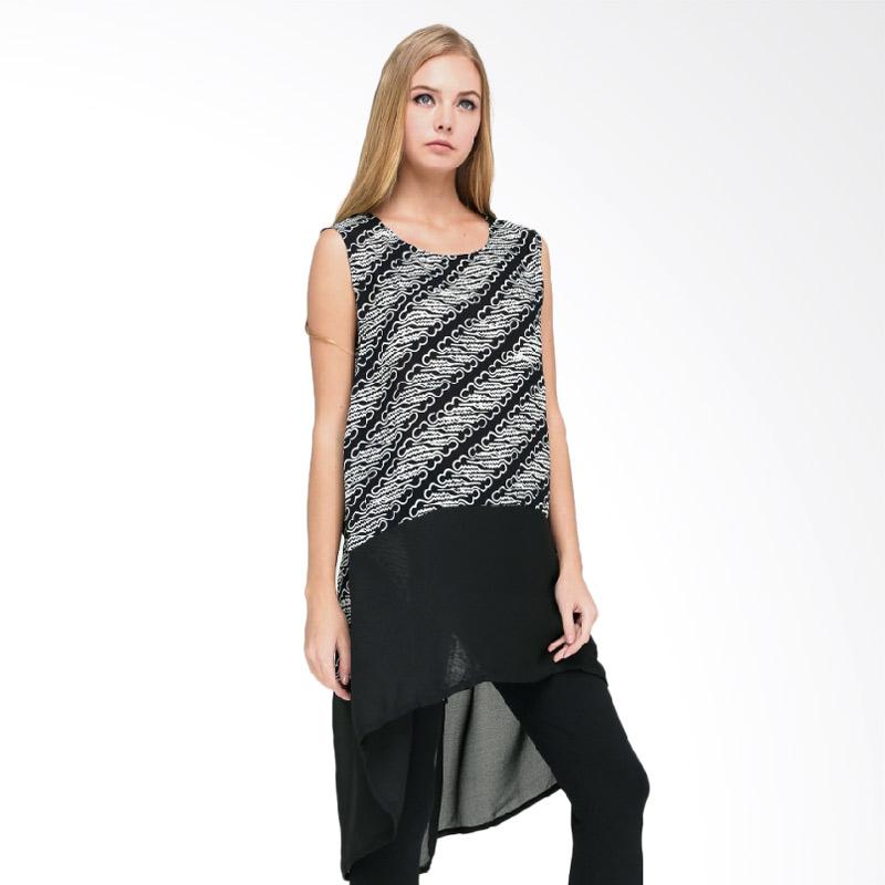 jual anakara layer tunic kromo parang batik wanita black jual anakara layer tunic kromo parang batik wanita black