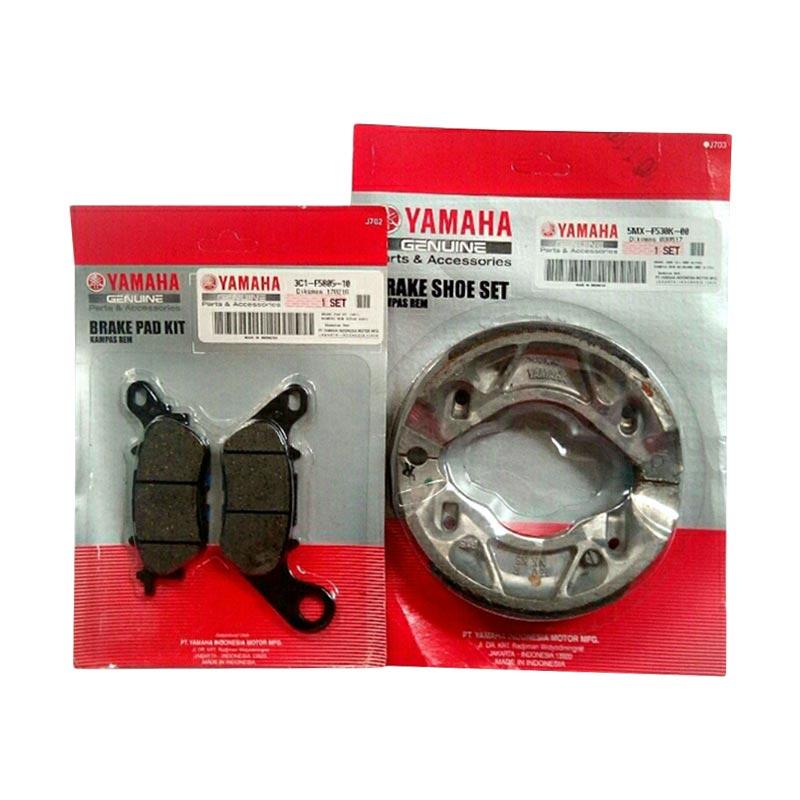 Yamaha Genuine Set Kampas Rem Depan Dan Belakang Motor For Yamaha Genuine Set Kampas Rem Depan Dan Belakang Motor For