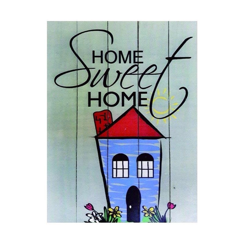 Jual Artistic 18 Home Sweet Home Poster Kayu Solid