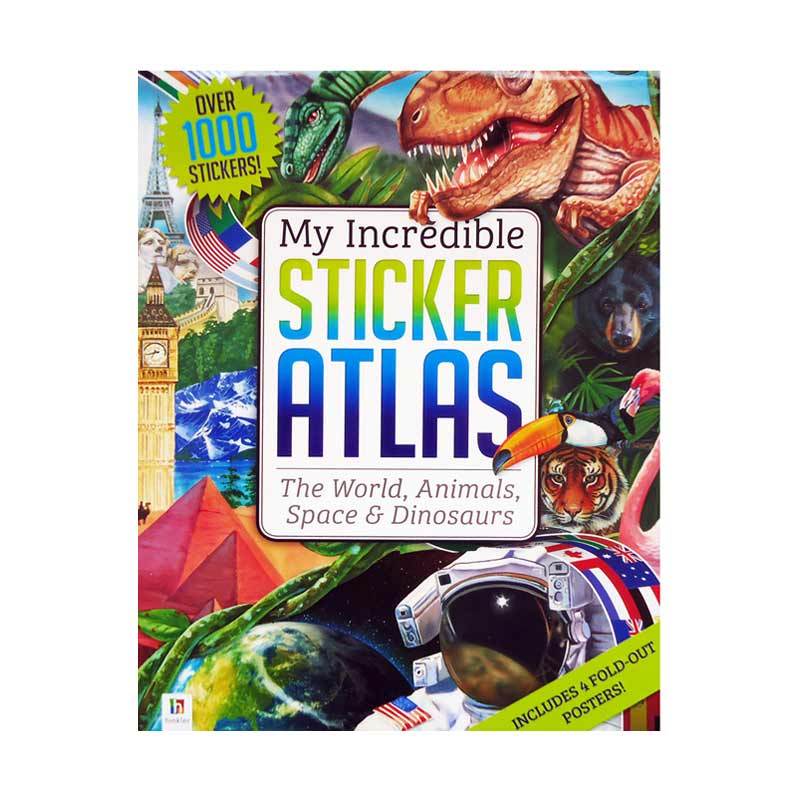 Jual Genius My Incredible Sticker Atlas with over 1000 