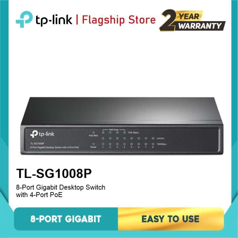 Jual TP-LINK TL-SG1008P Switch di Seller TP-Link Official Store - Dadap ...