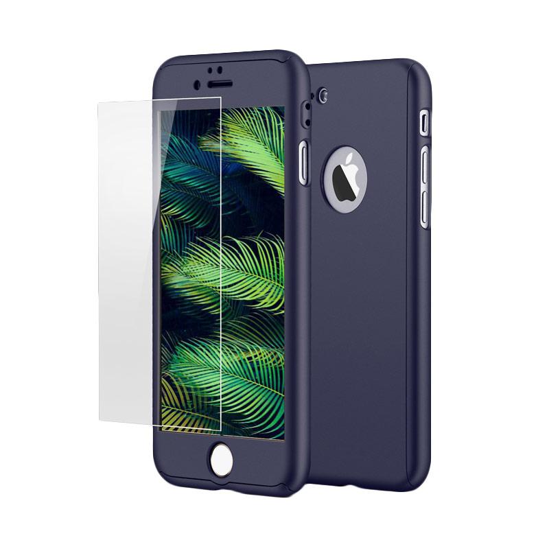 jual oem 360 hardcase casing for iphone 7 plus navy free tempered glass harga jual oem 360 hardcase casing for iphone 7 plus navy free tempered glass harga
