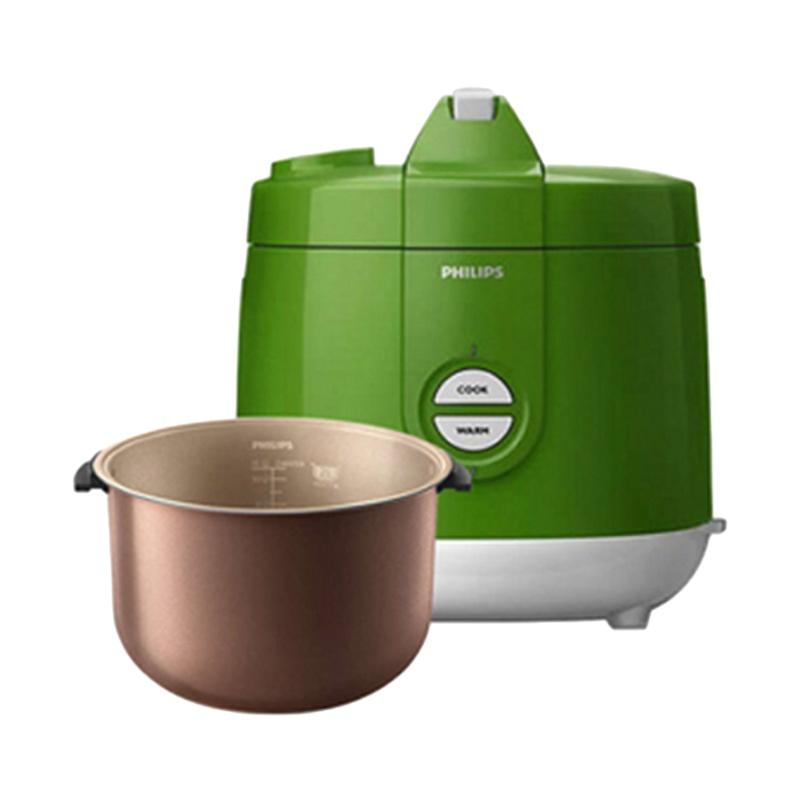 Jual SPEKTAFLASH PHILIPS HD3129/30 Rice Cooker Premium Green Hijau