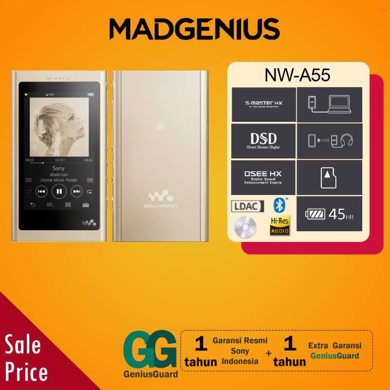 Sony Walkman NW-A55HN Black 16GB A Series Hi-Res Audio Player Bluetooth NFC