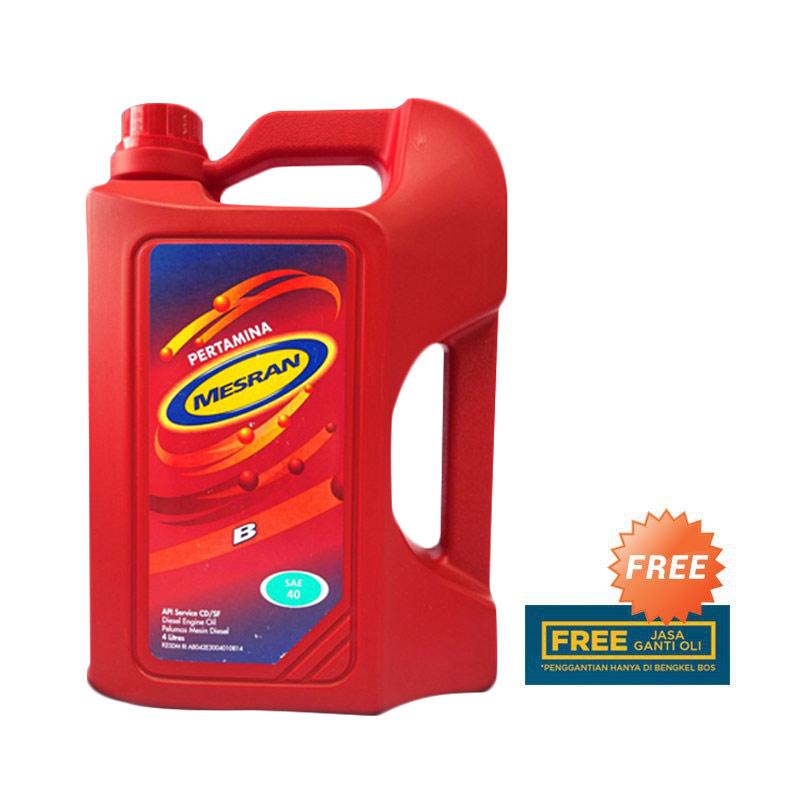 Jual Pertamina Mesran B40 Oli Pelumas Mobil [4 Liter